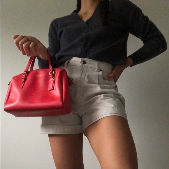 Red Coach handbag - Picture 5 of 5